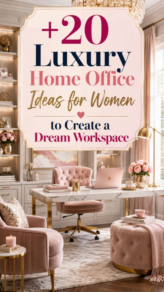 1. Luxury Home Office Ideas for Women to Create a Dream Workspace