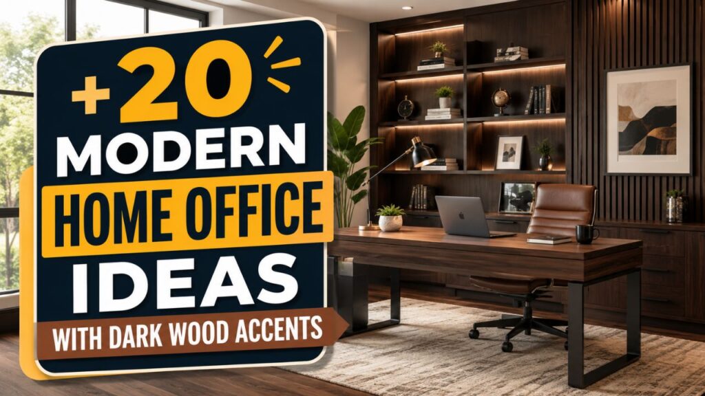 20 Modern Home Office Ideas With Dark Wood Accents