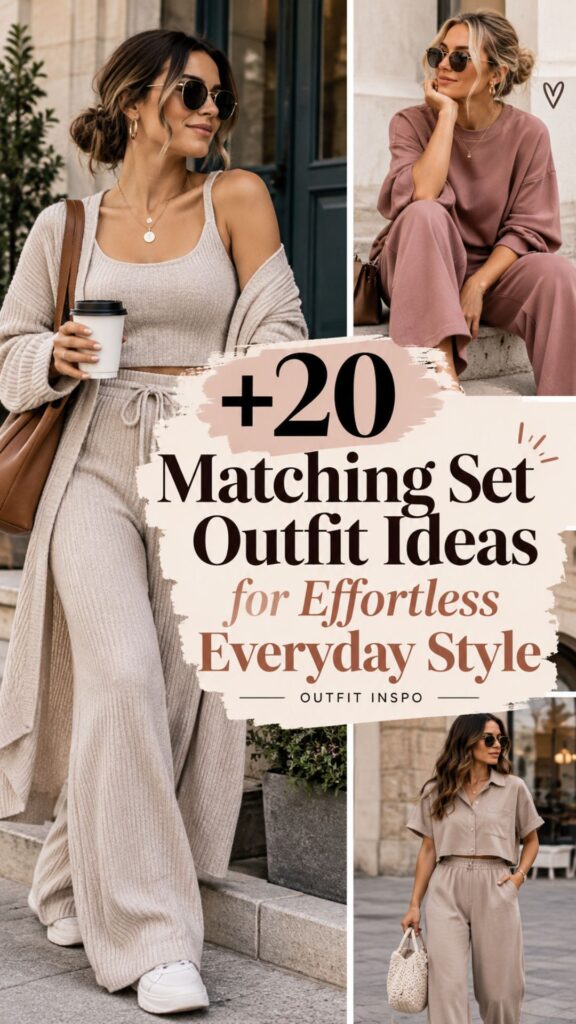 20 Matching Set Outfit Ideas for Effortless Everyday Style