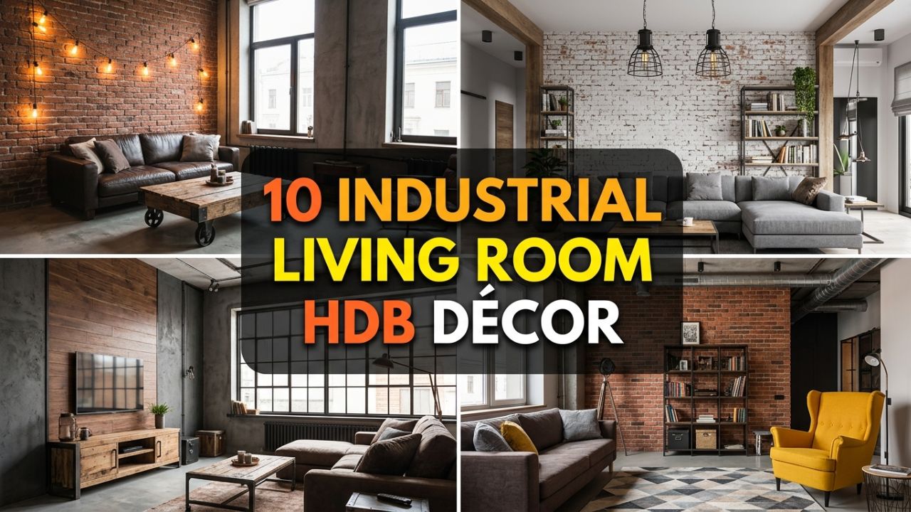 10 Industrial Living Room Décor Ideas for a Chic HDB Makeover