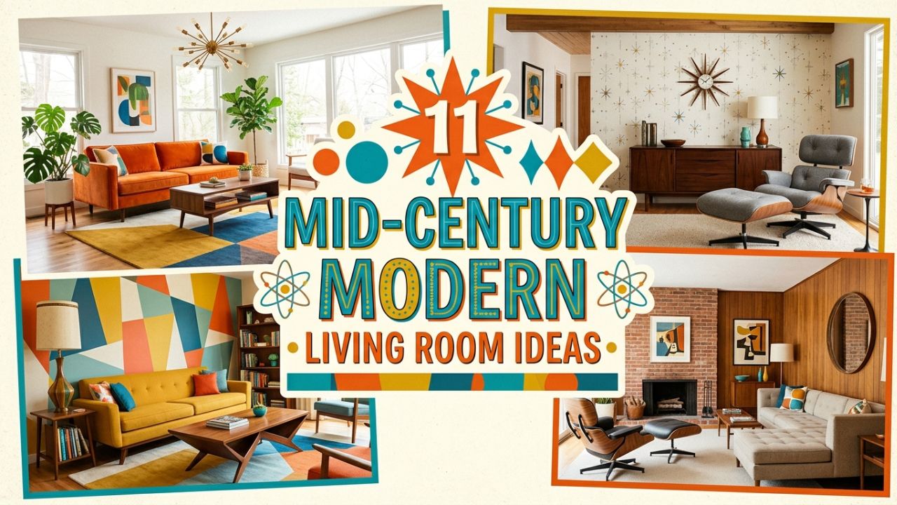 11 Mid-Century Modern Living Room Interiors for Retro Lovers