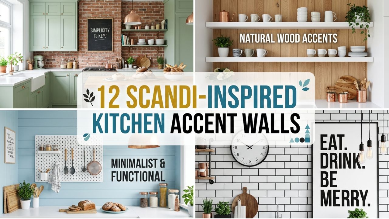 12 Scandi-Inspired Kitchen Accent Walls for Minimalist Elegance