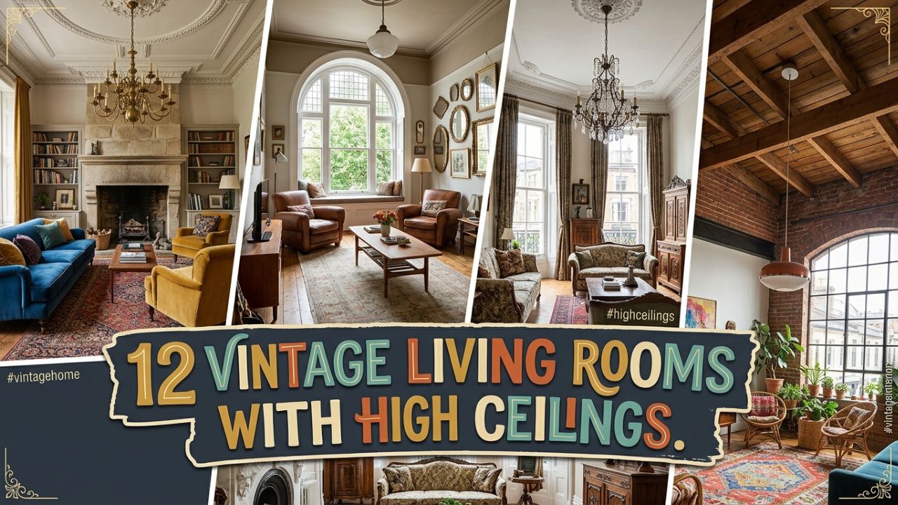 12 Vintage-Inspired Living Rooms Perfect for High Ceilings