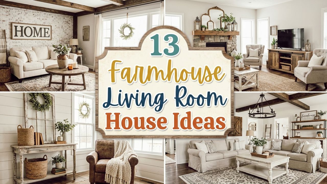 13 Farmhouse Living Room House Ideas for a Country Chic Vibe