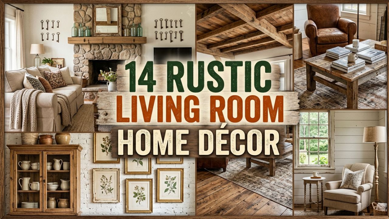 14 Rustic Living Room Home Décor Ideas for a Cozy Retreat