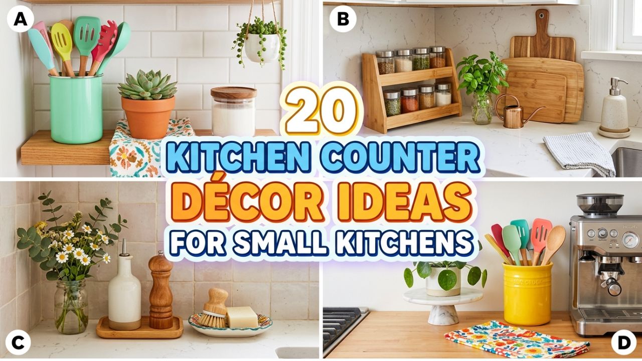 20 Brilliant Kitchen Counter Décor Hacks for Small Kitchens