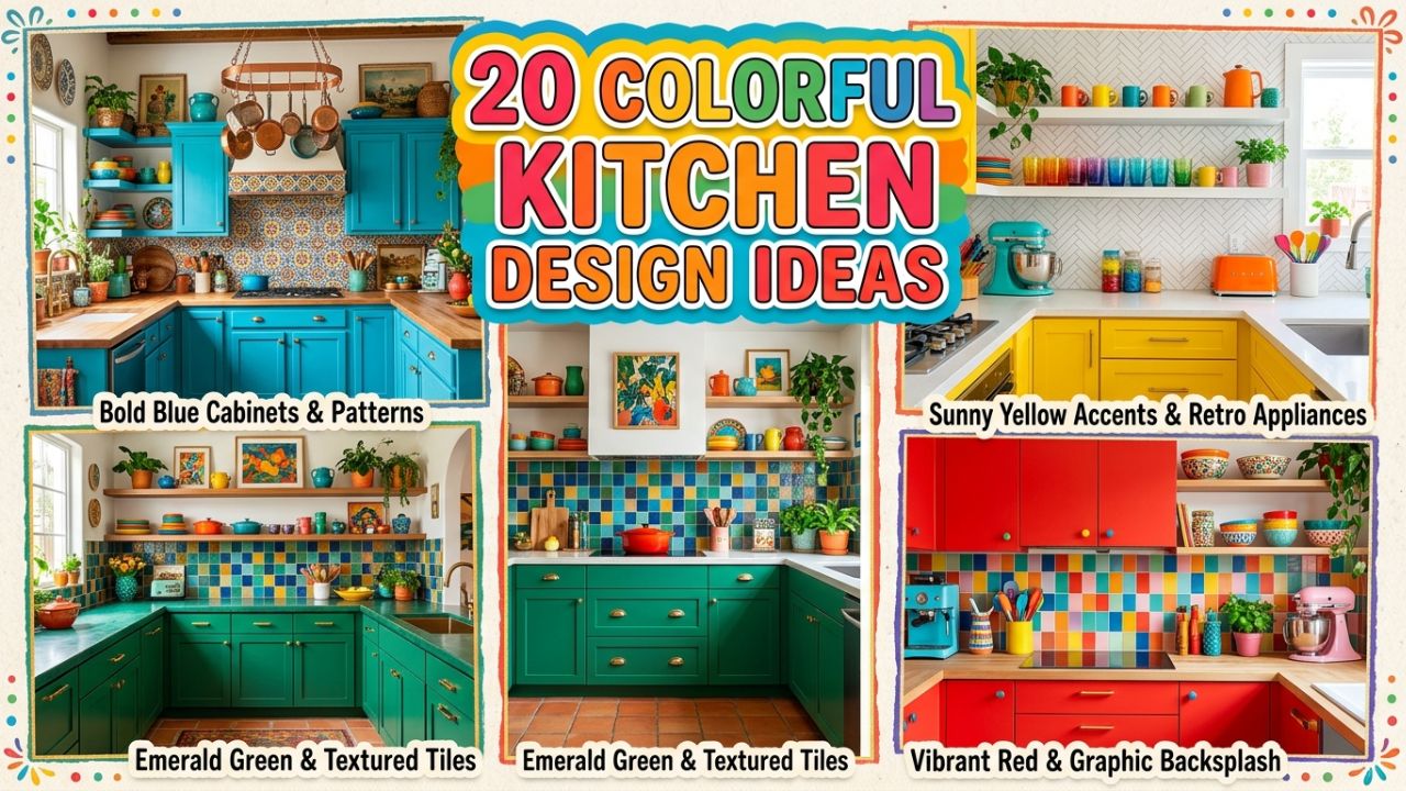 20 Colorful Kitchen Design Ideas to Brighten Your Home