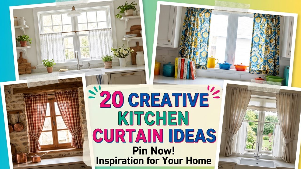 20 Creative Kitchen Curtain Ideas for a Cozy Look