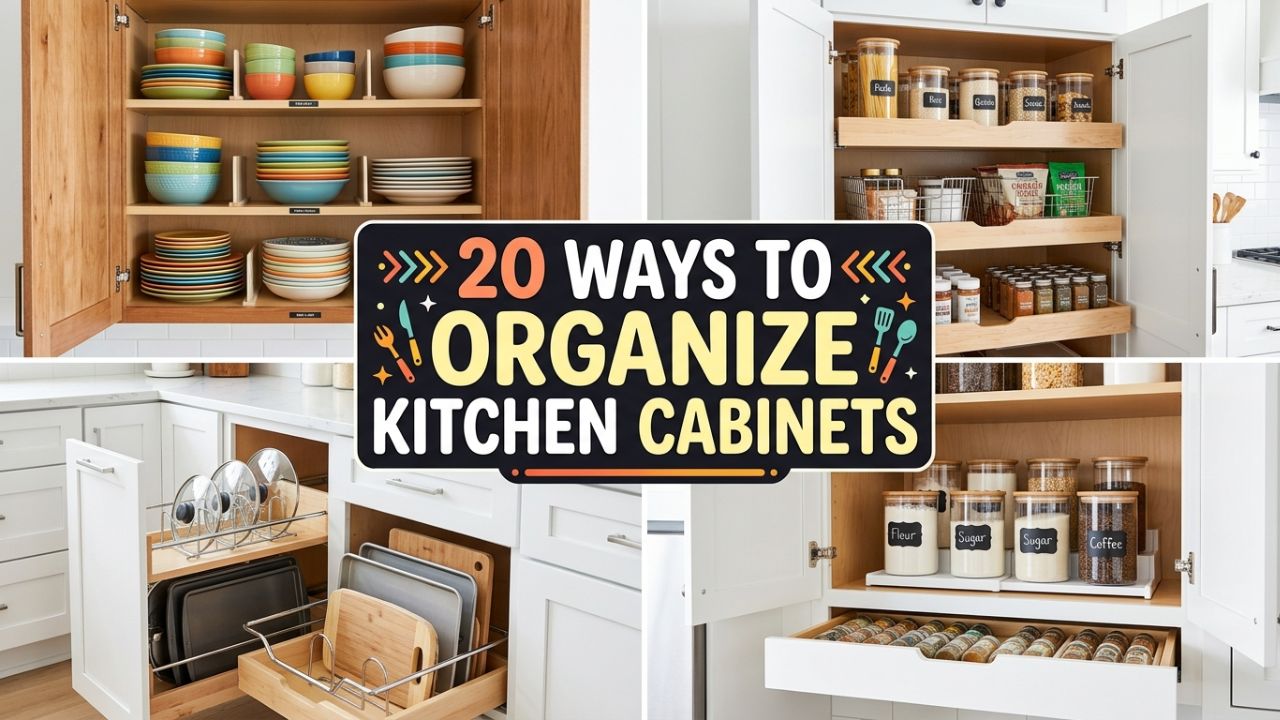 20 Easy Ways to Organize Your Kitchen Cabinets