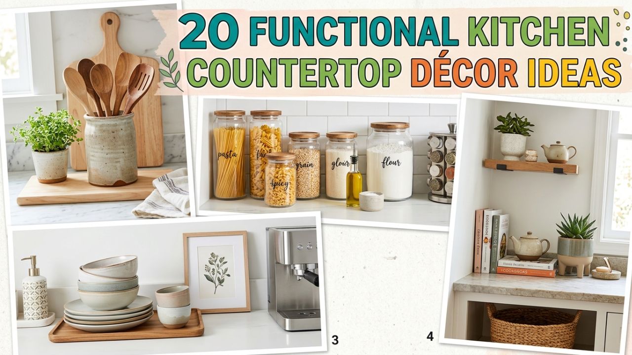 20 Functional Yet Beautiful Kitchen Countertop Décor Ideas