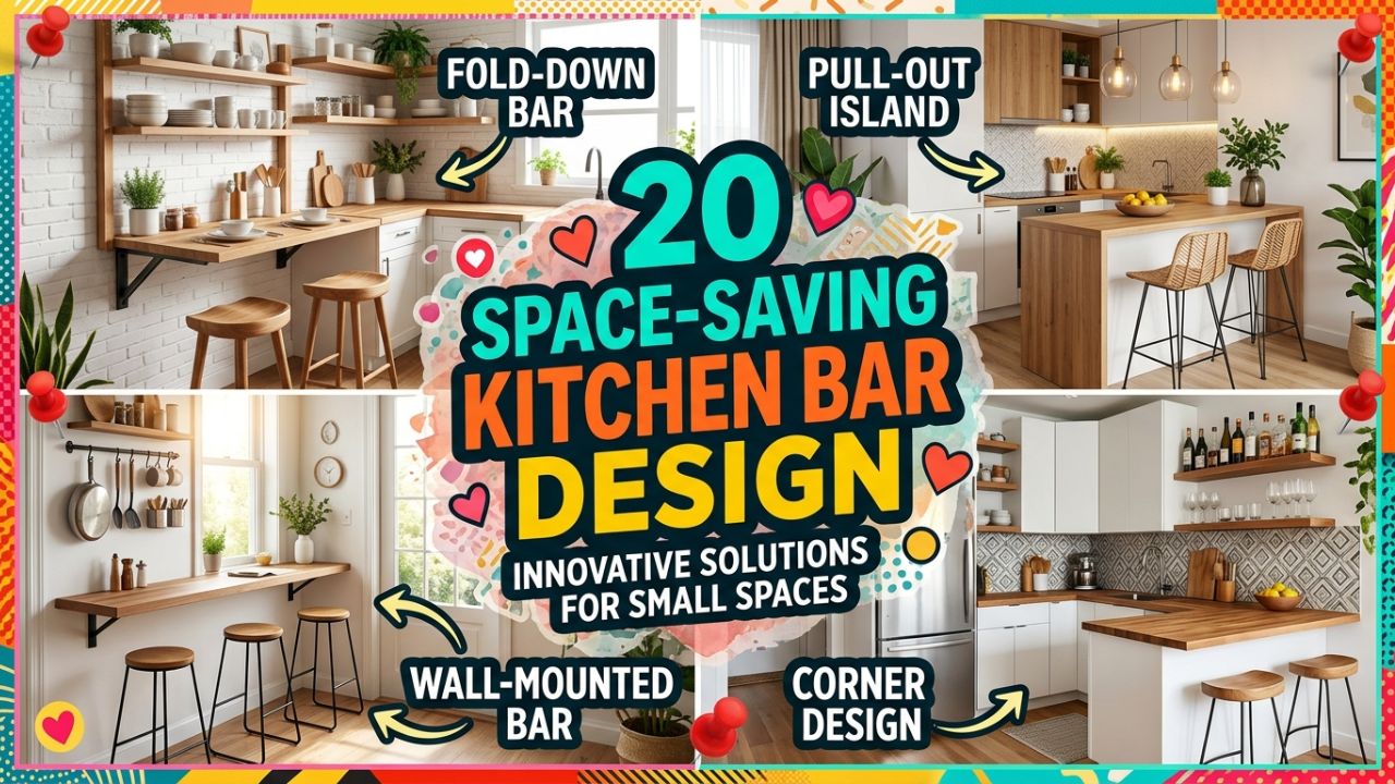 20 Space-Saving Kitchen Bar Design for Small Kitchens