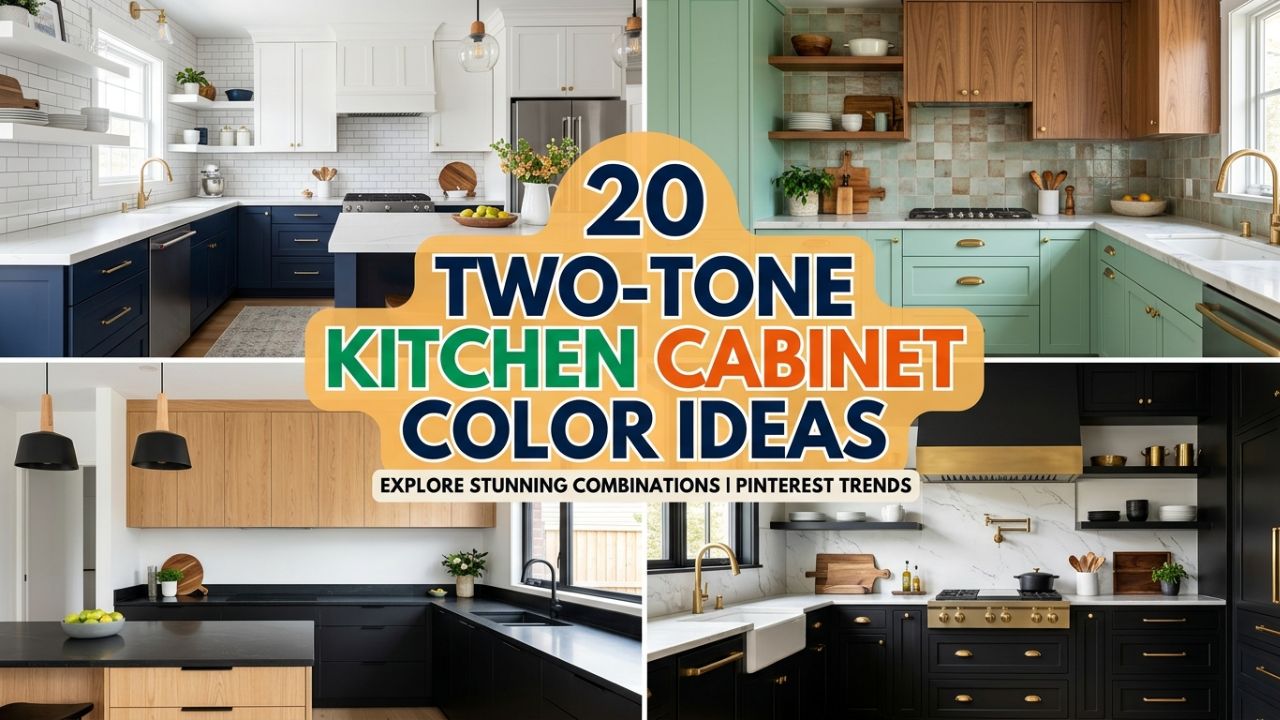 20 Two-Tone Kitchen Cabinet Color Ideas You’ll Love