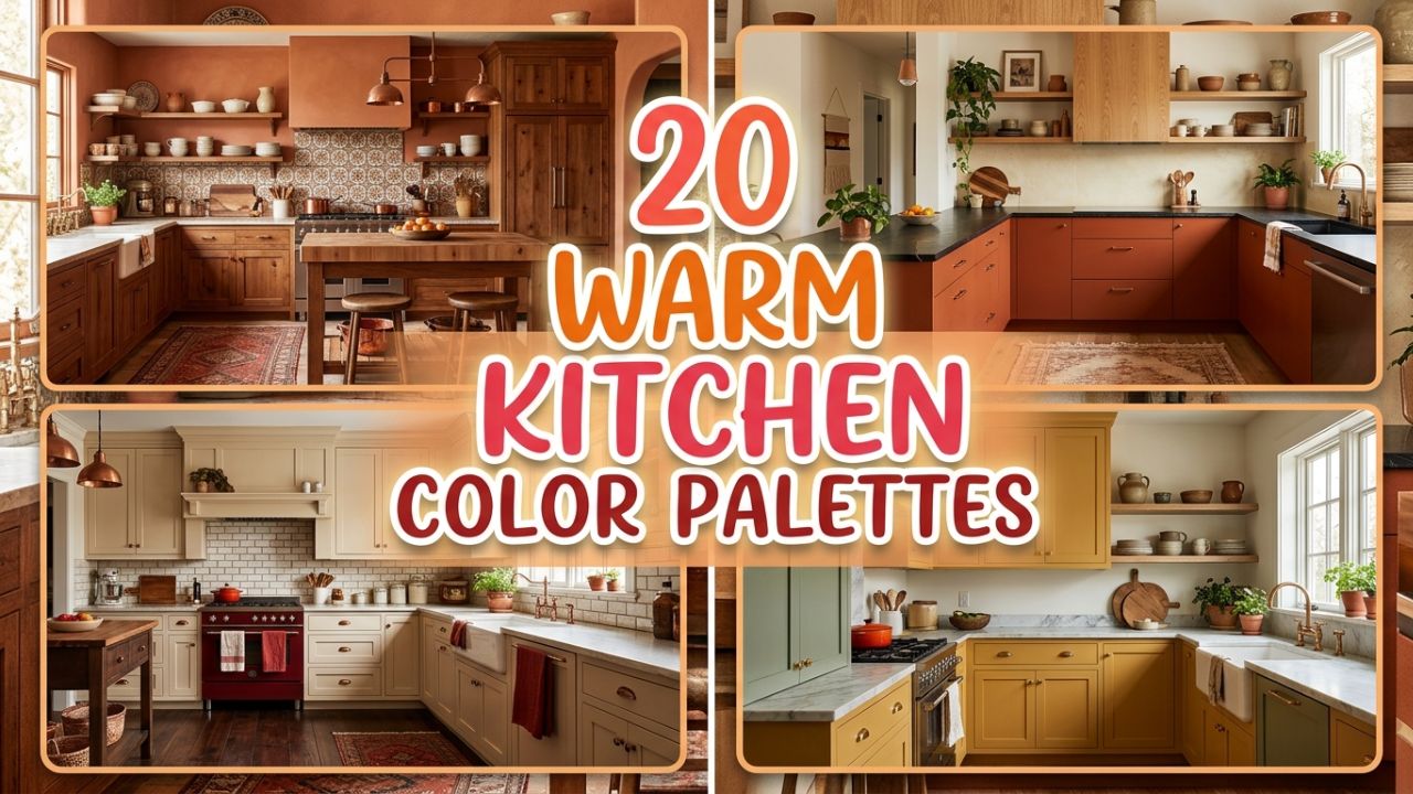 20 Warm Kitchen Color Palettes for a Cozy Feel