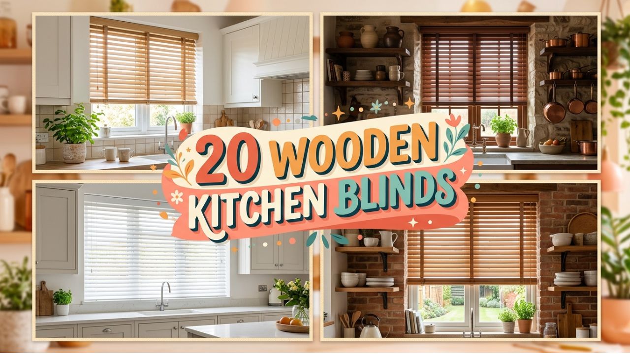 20 Wooden Kitchen Blinds for a Rustic Touch