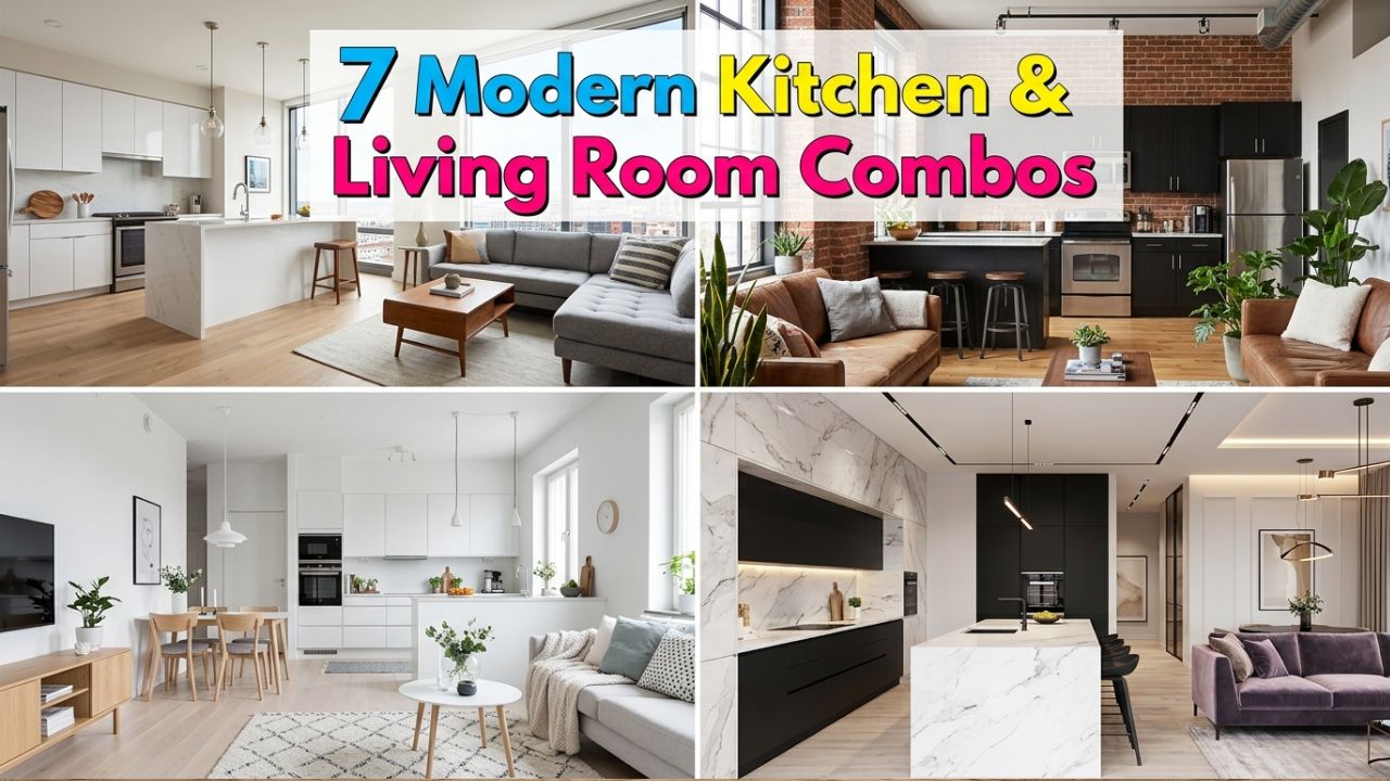 7 Modern Kitchen and Living Room Combos for a Sleek Open-Concept Look