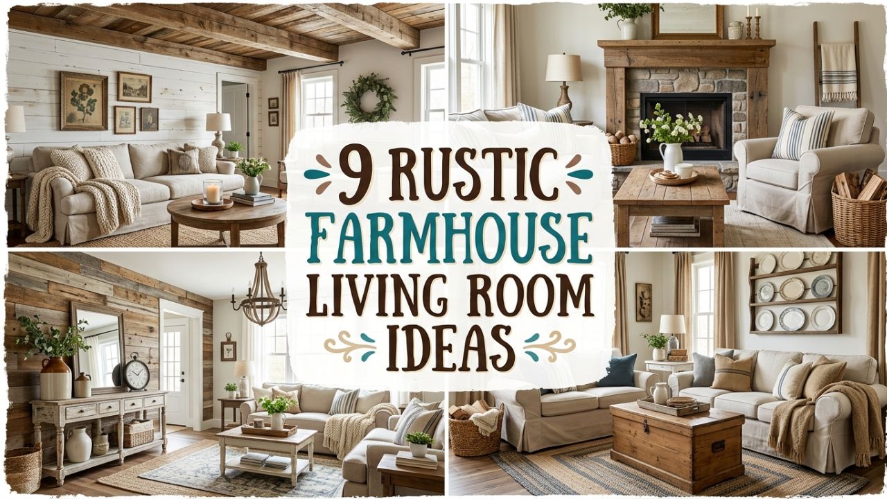 9 Farmhouse Living Room Ideas to Add Rustic Elegance