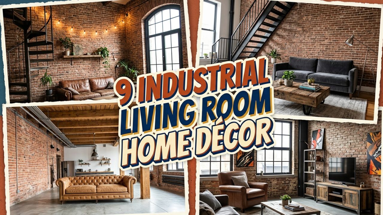9 Industrial Living Room Home Décor Ideas for an Urban Look