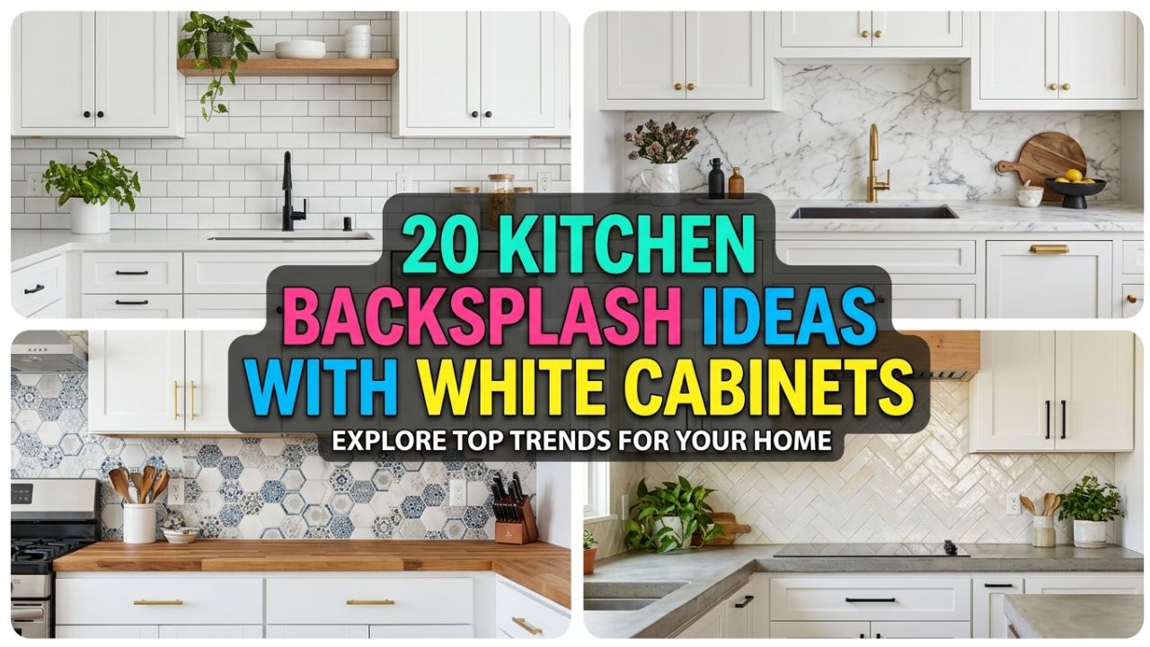 Top 20 Kitchen Backsplash to Pair with White Cabinets