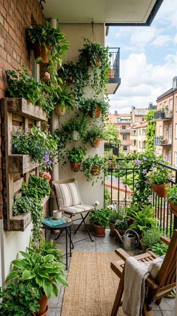 1. Add Vertical Planters to Free Up the Floor