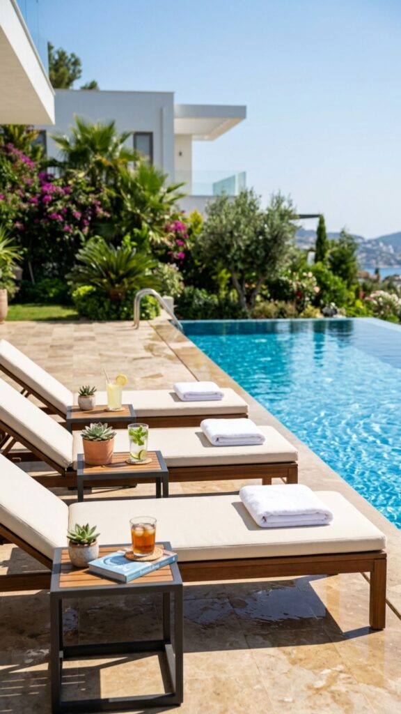 1. Add a Cluster of Chaise Lounges