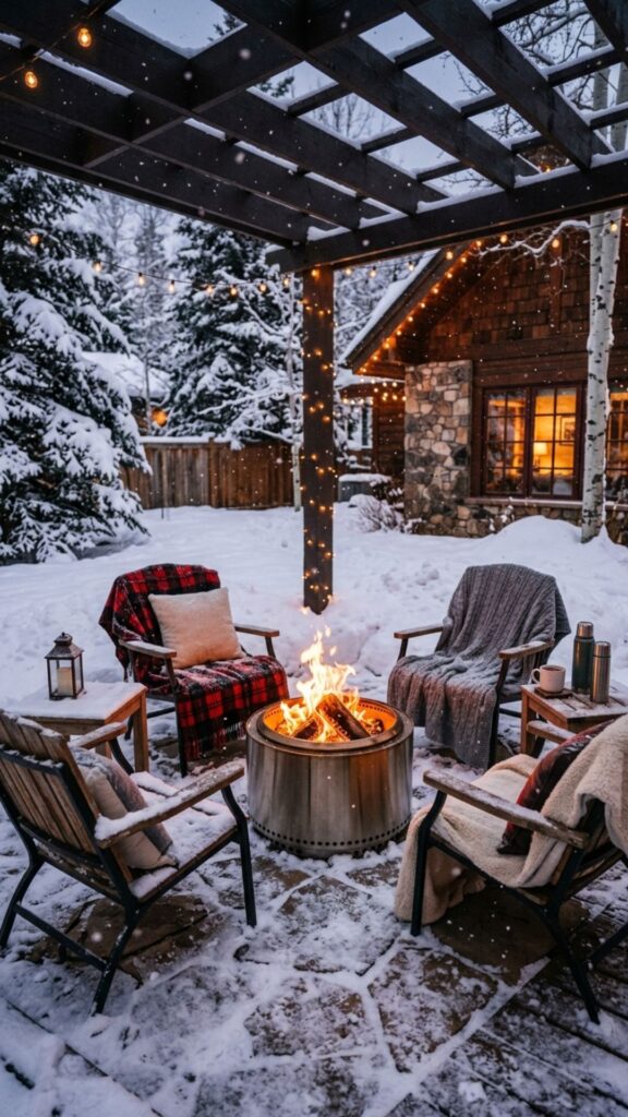 1. Add a Wood-Burning Fire Pit as Your Anchor