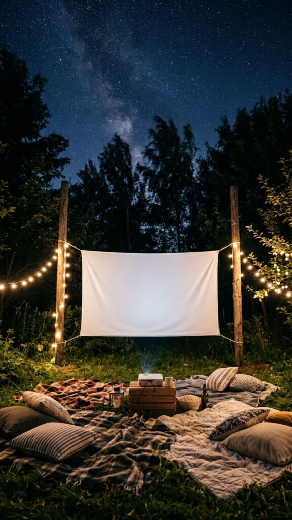 1. Build a Crisp Screen From a White Bedsheet