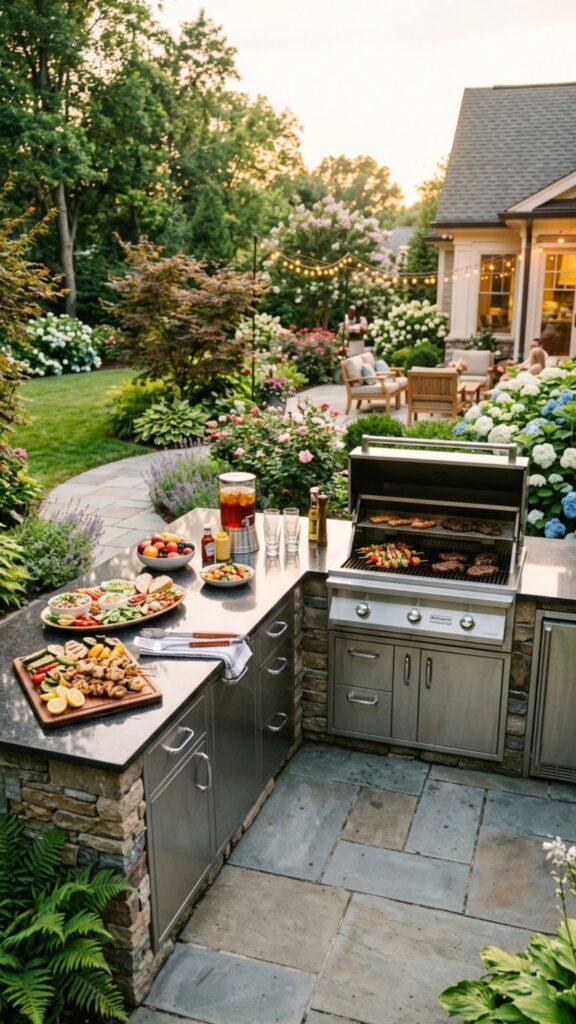 1. Build a Dedicated Grill Island