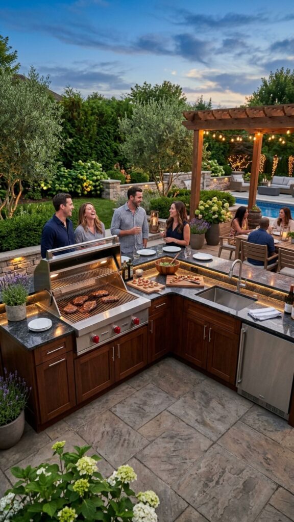 1. Build a Full Outdoor Kitchen