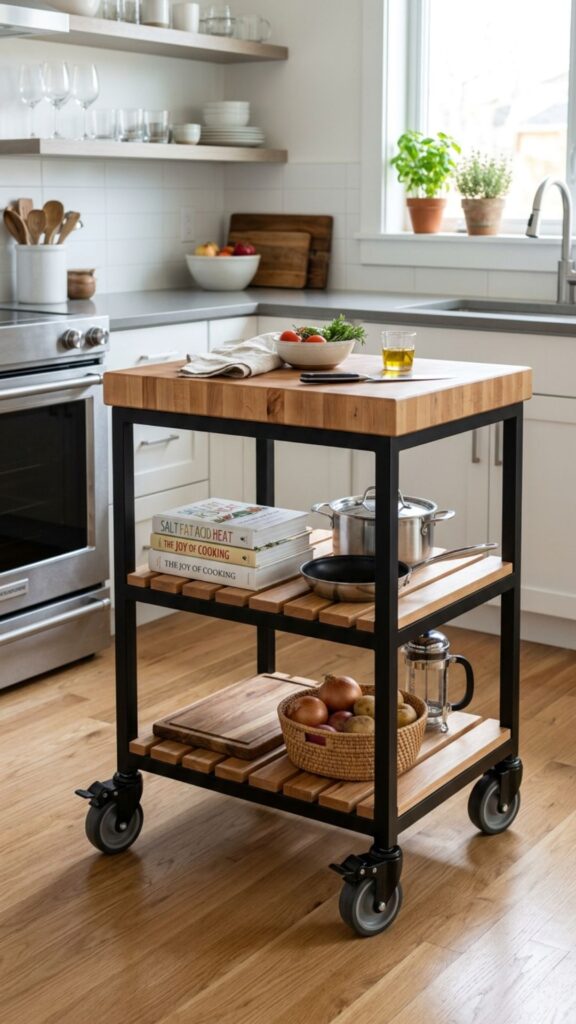 1. Choose a Slim Rolling Cart Island