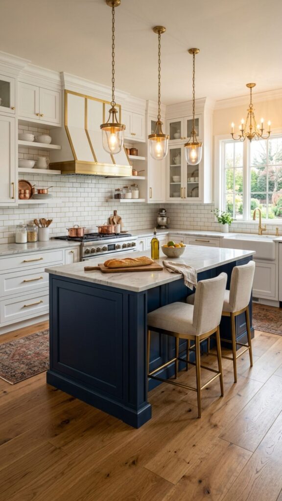 1. Classic Navy Blue Island