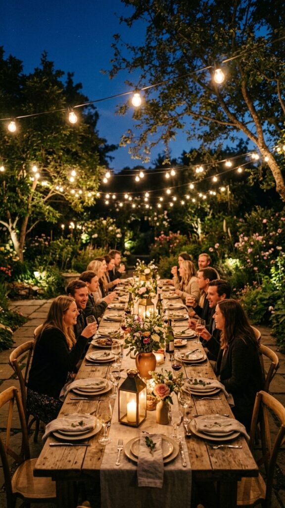 1. Classic String Lights Overhead