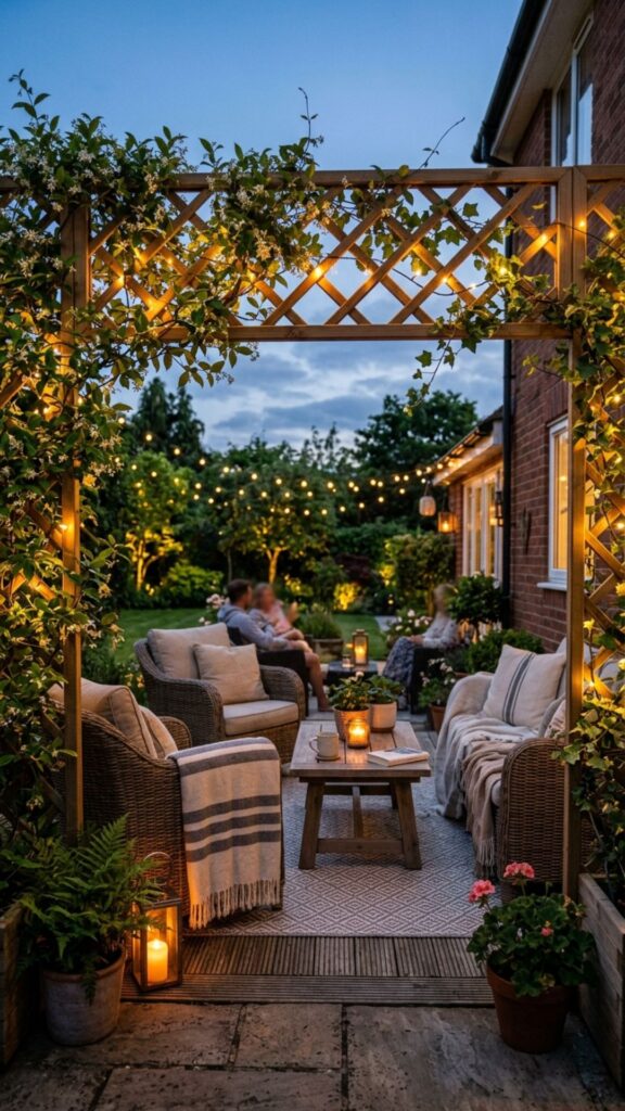 1. Classic Wood Lattice Panels