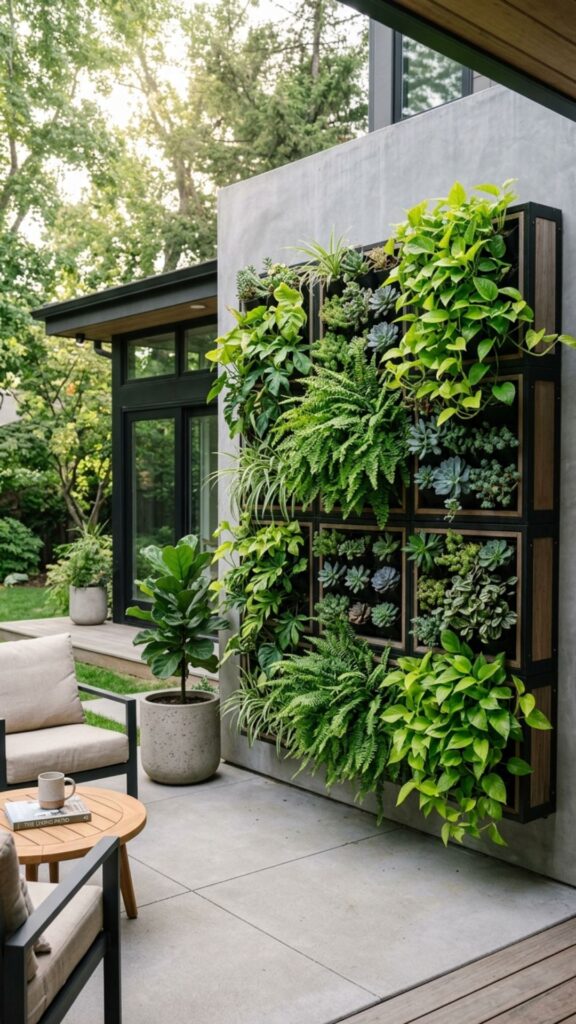 1. Mount a Living Wall Panel System
