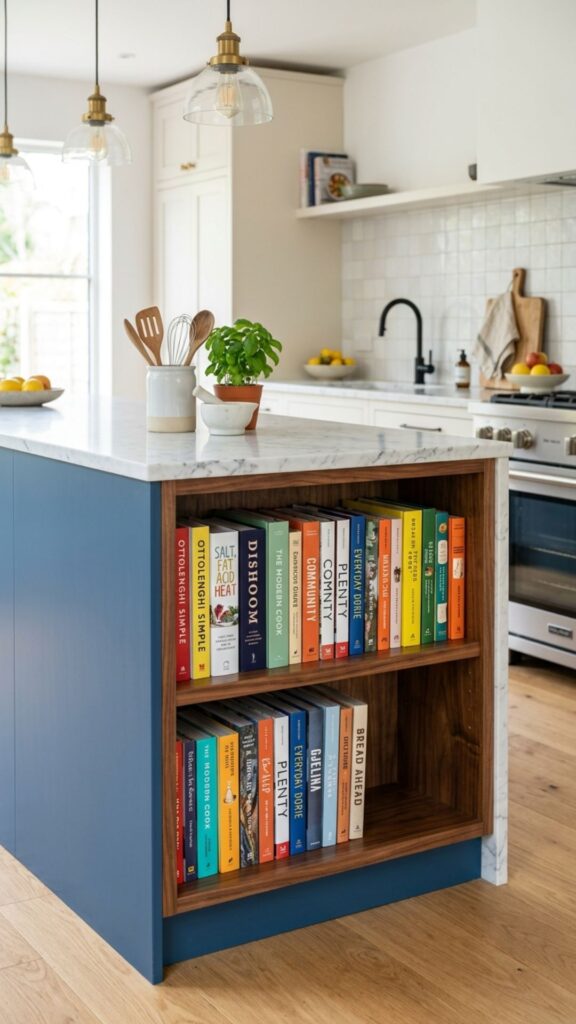 1. Open-End Cookbook Shelving