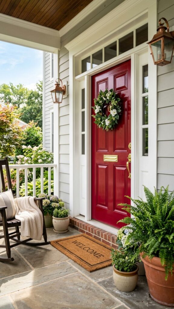 1. Paint or Refinish Your Front Door