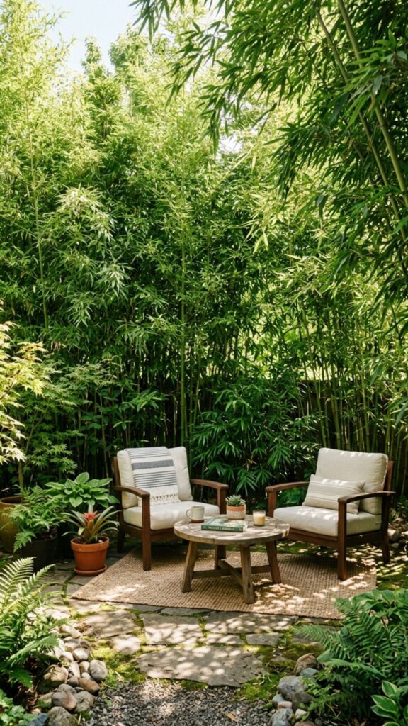 1. Plant Fast-Growing Bamboo for Instant Privacy