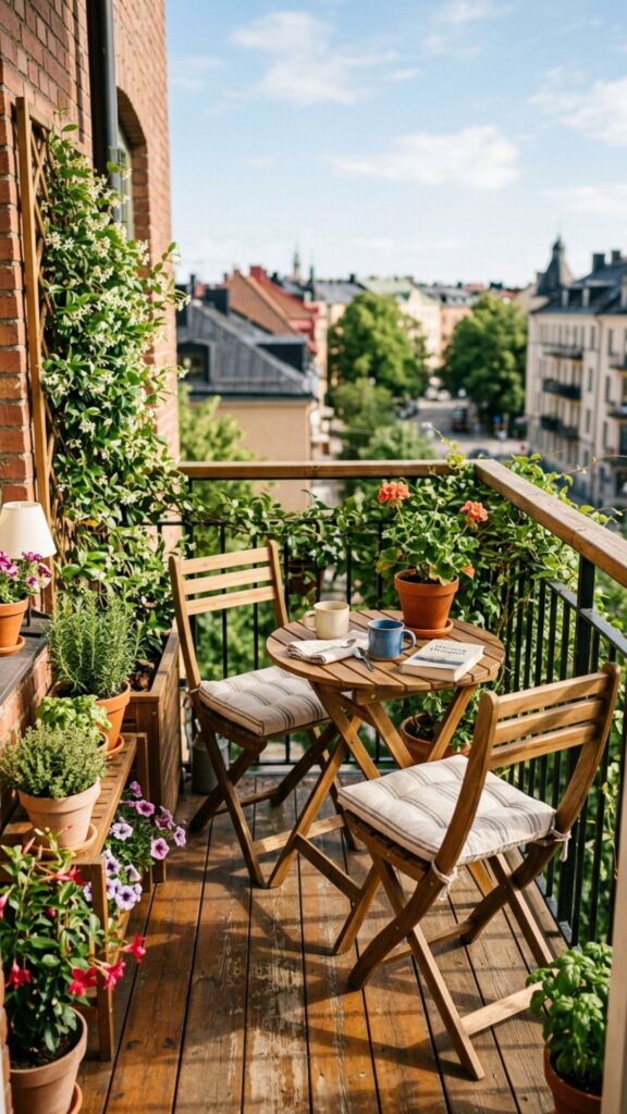 1. Start With a Foldable Bistro Set