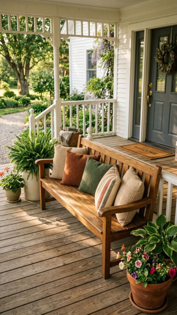 1. The Classic Wooden Bench