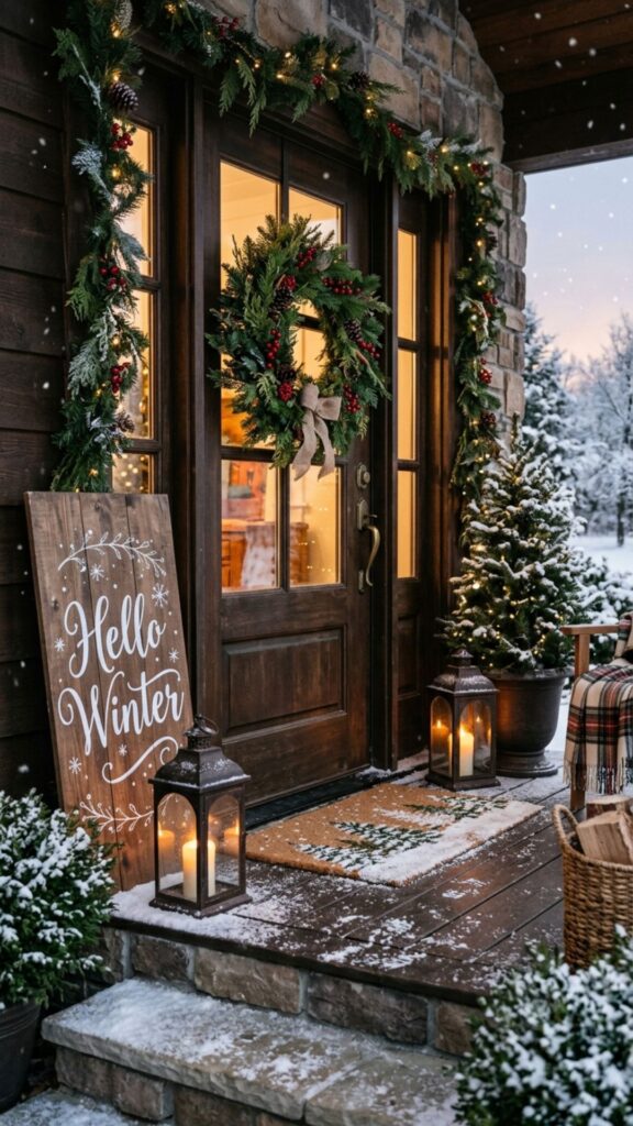 10. Add a Seasonal Welcome Sign