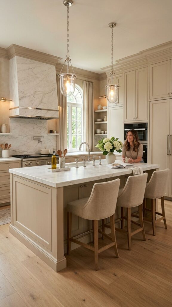 10. Beige and Marble for Timeless Elegance