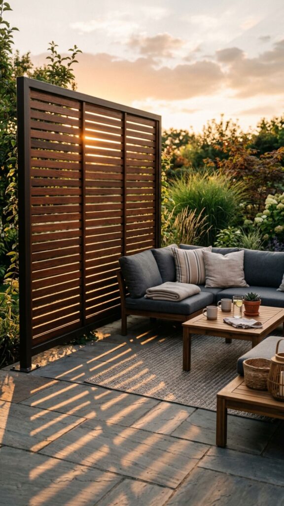 10. Build a Slatted Privacy Screen