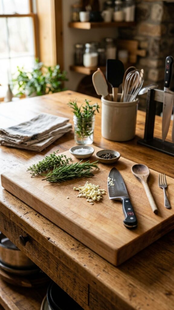 10. Butcher Block Prep Station