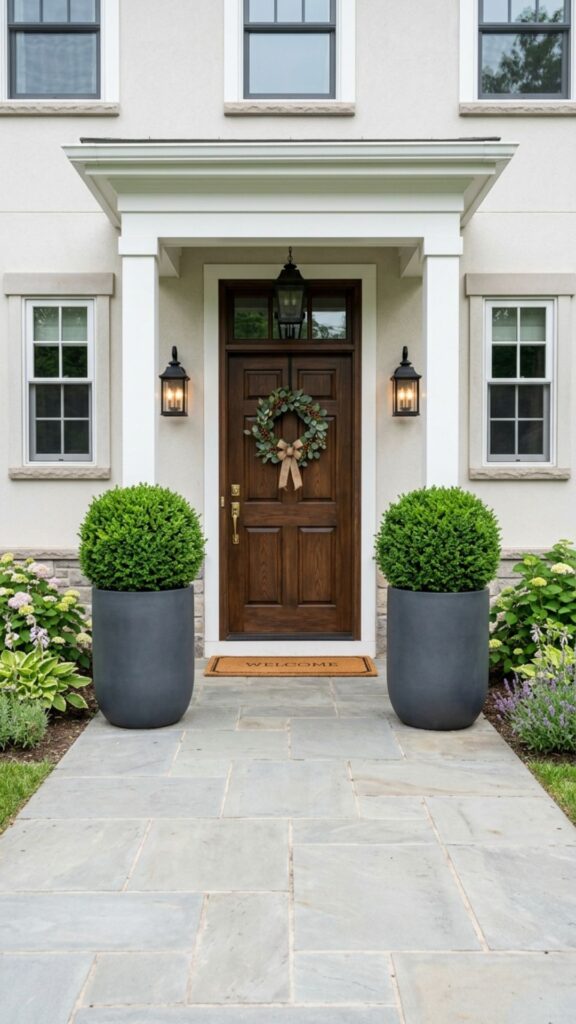 10. Create Symmetry with Matching Planters