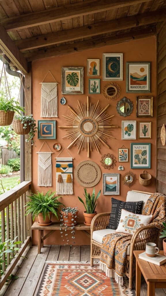 10. Create a Boho Gallery Wall