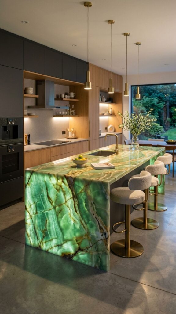 10. Feature a Statement Stone Slab