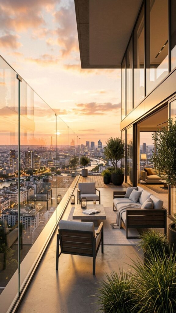 10. Frame the View With Glass Railings