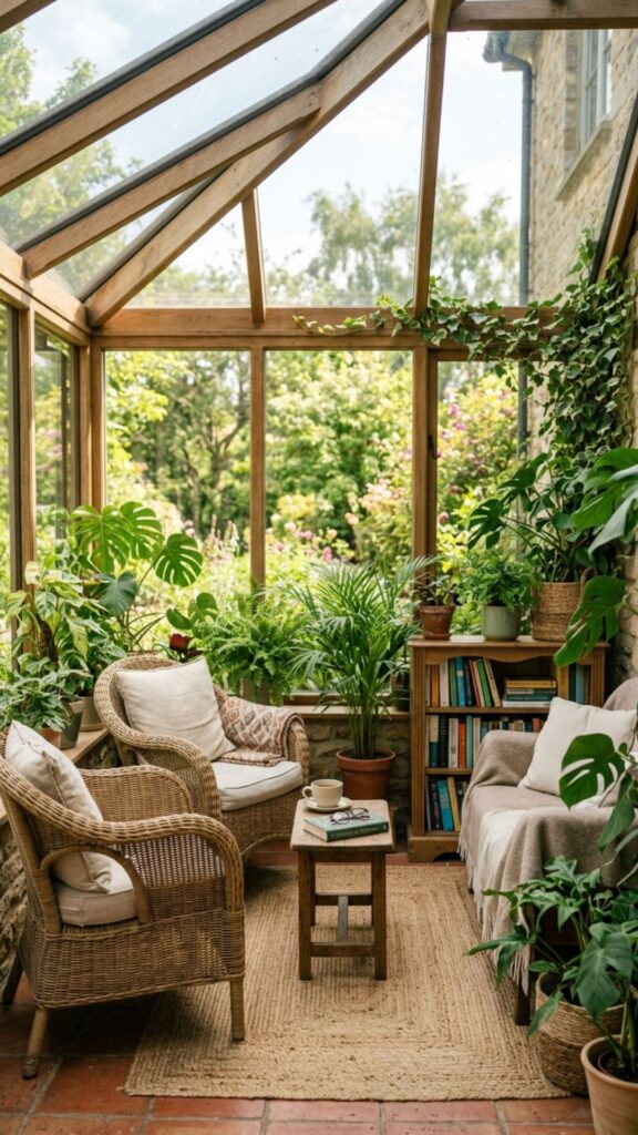 10. Garden Room Greenhouse Hybrid