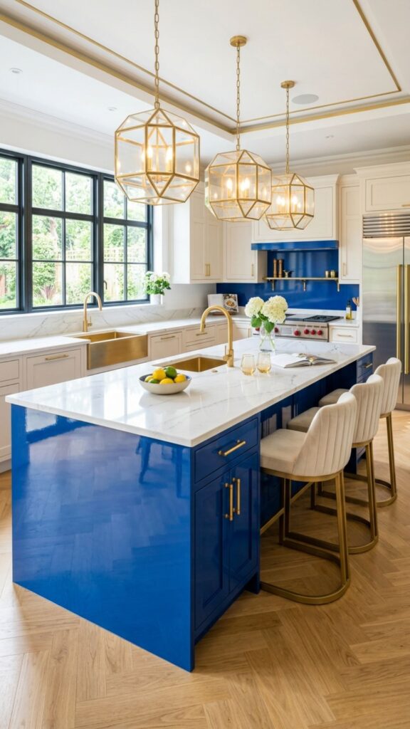 10. Glossy Royal Blue Island