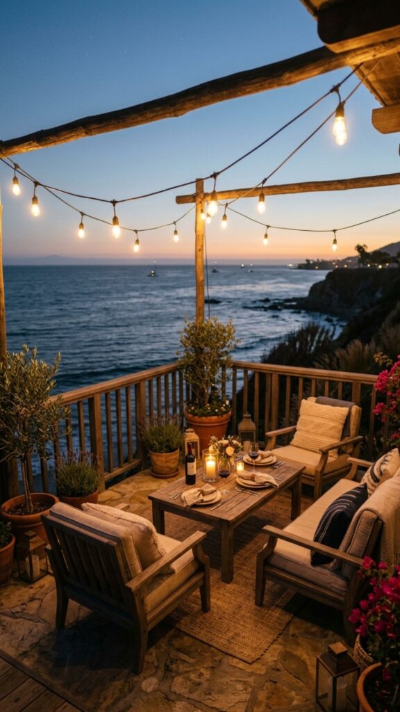 10. Hang String Lights for Evening Glow
