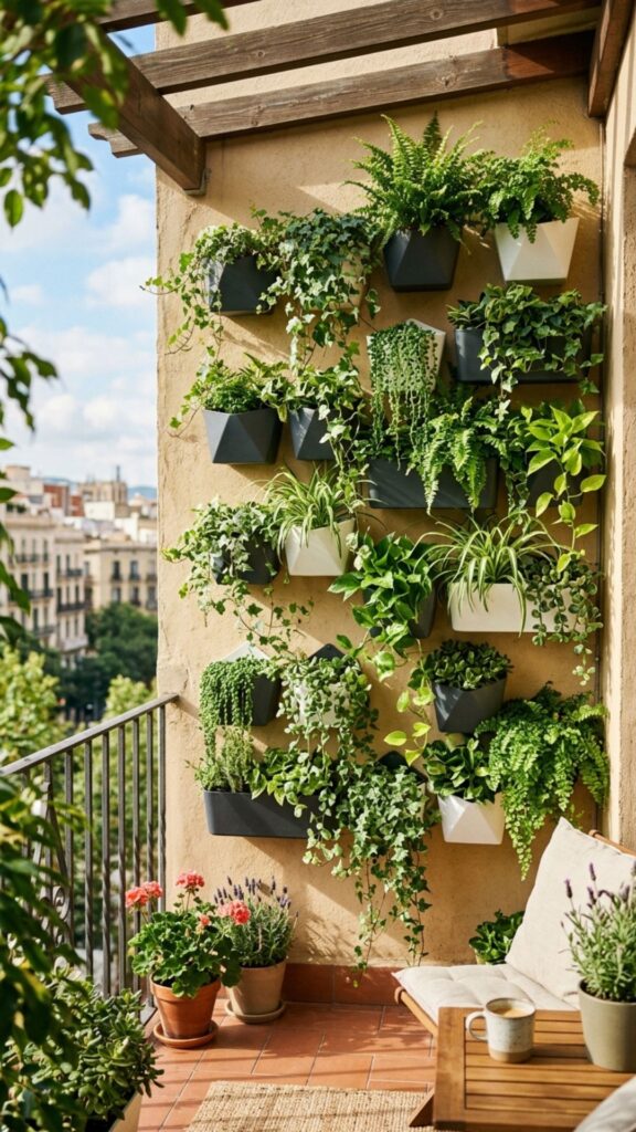 10. Hang a Wall-Mounted Planter With Adhesive Strips